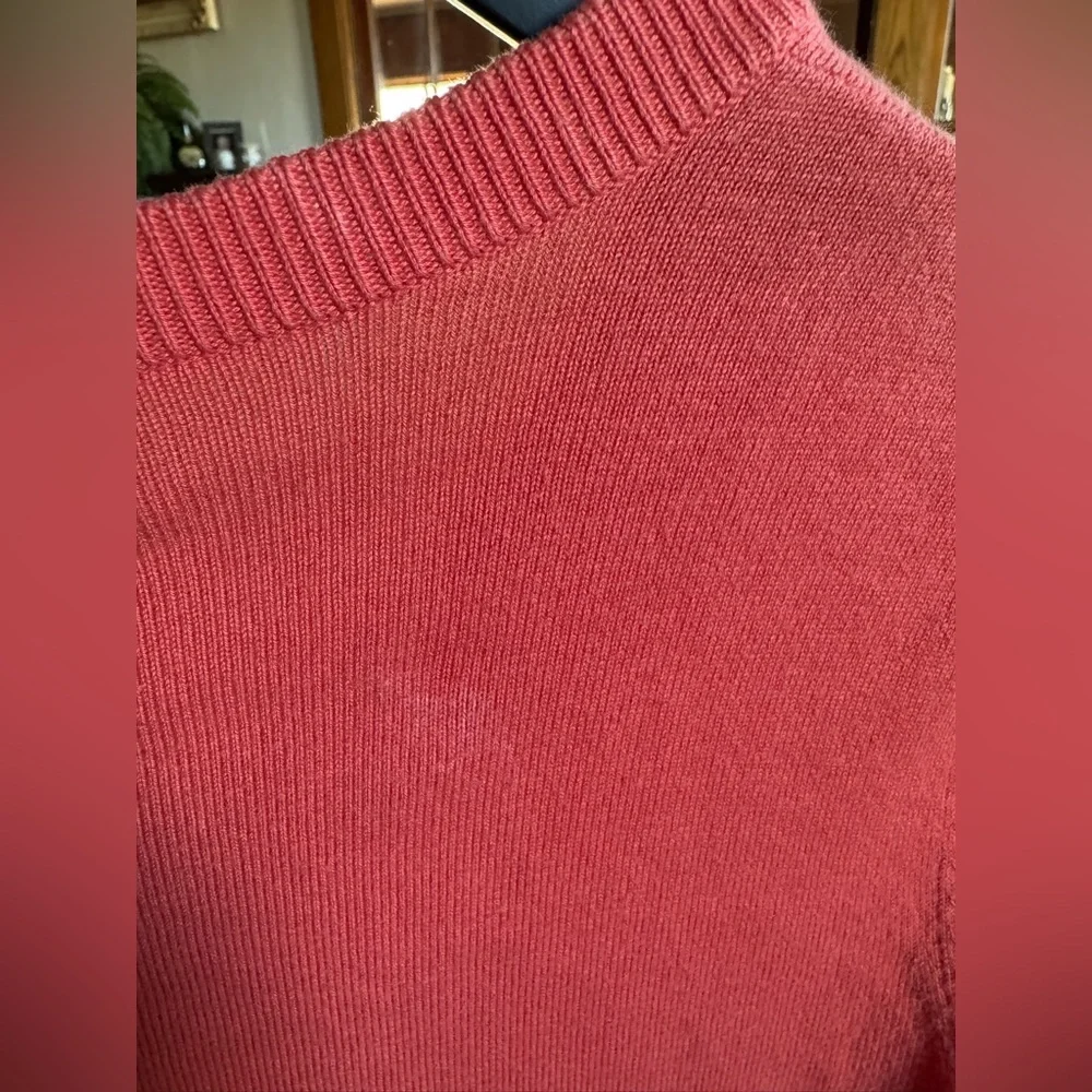 Talbots Pima Cotton Button Front Cardigan Sweater Coral XS - Picture 6 of 8